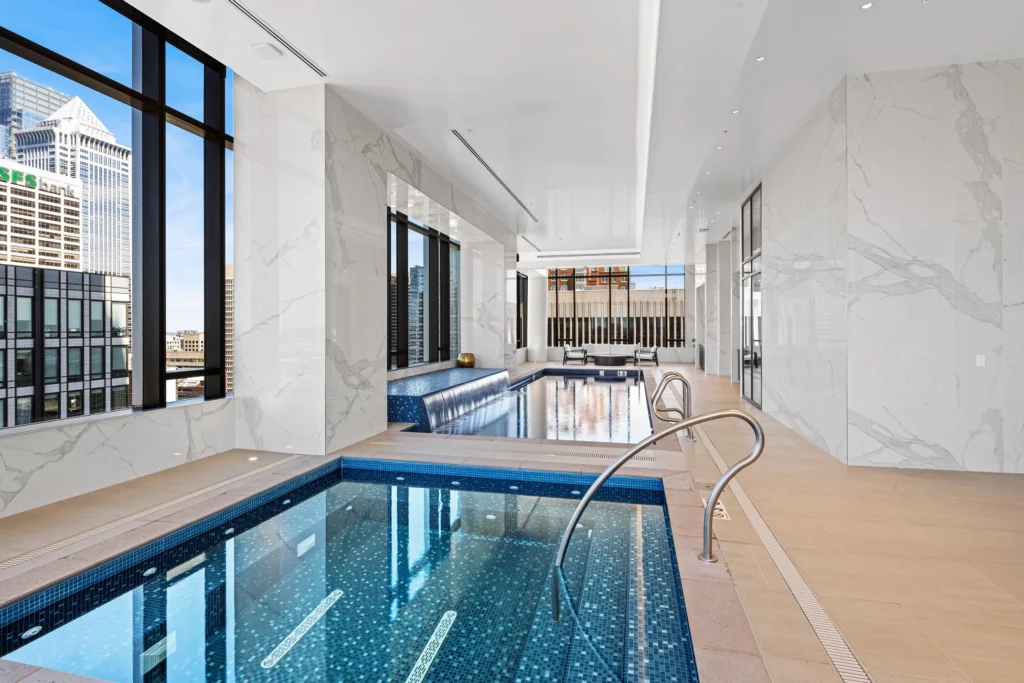 the laurel rittenhouse square indoor pool spa amenity philadelphia